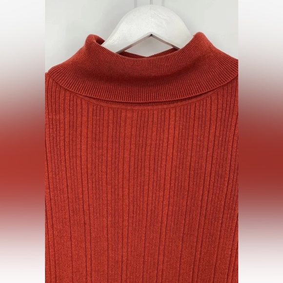 .41 Hawthorn Cotton Rayon Ribbed Knit Turtleneck Sweater- - Picture 9 of 9